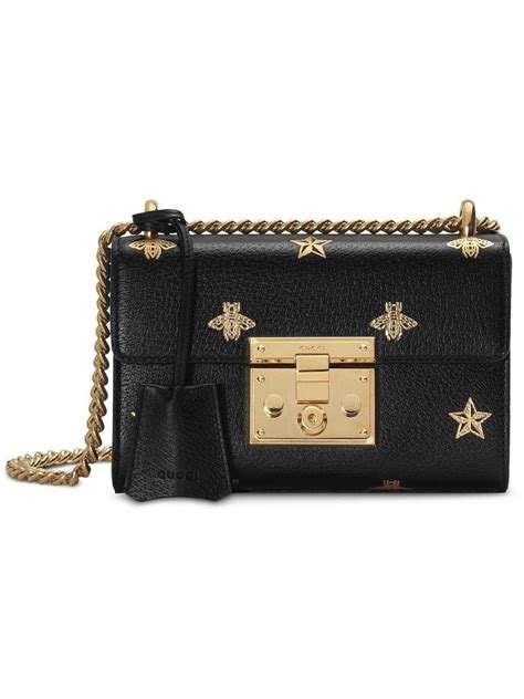 gucci padlock bee and star bag|Gucci shopping bags.